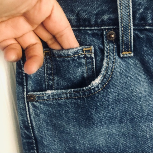 NWT New Levi's High Waisted Straight Jeans New Medium wash zip fly high … - Picture 9 of 12